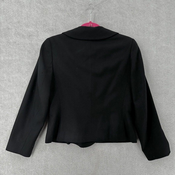 Pendleton 100% Virgin Wool Blazer Jacket SZ 6 Black Double Breasted Gold Buttons - Picture 2 of 14